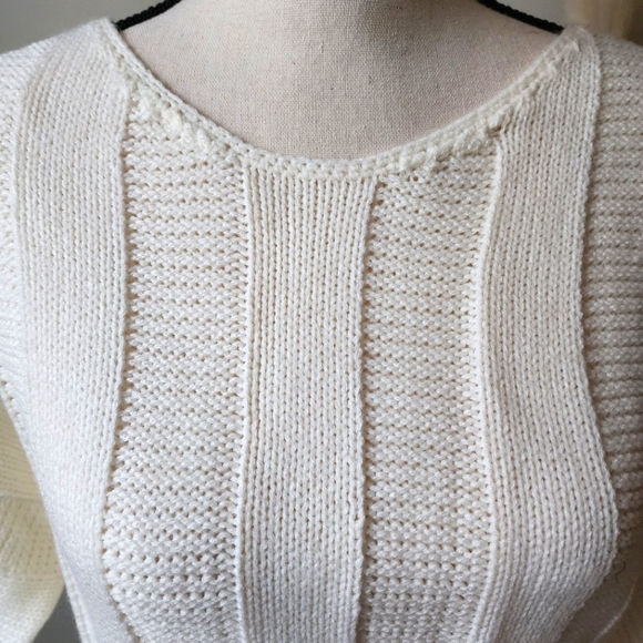 US Sweaters Pullover knit sweater | vanilla cream| M - Picture 3 of 4